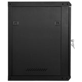 Network Cabinet with Storage Black 53 x 60 x 60 cm Steel 42017656