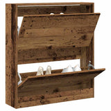 Shoe Cabinet Old Wood 80 x 21 x 87.5 cm Engineered Wood 862214