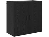 Wall-Mounted Cabinet 2 pcs Black Oak 69.5 x 34 x 90 cm 3394532