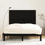 ZNTS Wall Headboard Black 159.5x3x110 cm Solid Wood Pine 824952