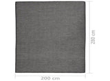 Outdoor Flatweave Rug 200x280 cm Grey 340777