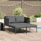 Sunbed Anthracite 153 x 115 x 69.5 cm Powder-Coated Steel 42004135