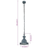 Pendant Lighting 25x25x138 cm Aluminium 357840