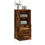 ZNTS Sideboard Smoked Oak 34.5x34x90 cm Engineered Wood 828657