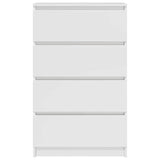 Sideboard High Gloss White 60x35x98.5 cm Engineered Wood 800537