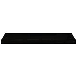 Floating Wall Shelves 4 pcs High Gloss Black 80x23.5x3.8 cm MDF 323774