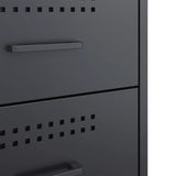 Bedside Cabinets 2 pcs Anthracite 36x39x50.5 cm Steel 842927