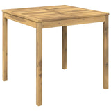 Garden Dinner Table White 80 x 80.5 x 75 cm Solid Acacia Wood 901711