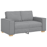 Sofa Set with Cushion 3 pcs Grey 220 x 78 x 84 cm Fabric 3324609