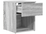 Bed Cabinet 2 pcs Grey Sonoma 29 x 31.5 x 49 cm Engineered Wood 8001108