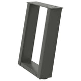 Coffee Table Legs U-Shaped 2 pcs Anthracite 28x cm Steel 4012758