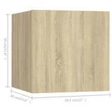 4 Piece TV Cabinet Set Sonoma Oak Engineered Wood 3079051