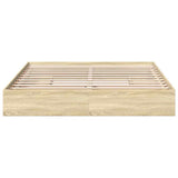 Bed Frame with Drawers without Mattress Sonoma Oak 180x200 cm Super King 3280638