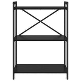 Bookshelf Black Oak 60 x 30 x 85 cm Engineered Wood 868395