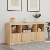 Sideboard with LED Lights Sonoma Oak 142.5x37x67 cm 3209067