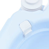 Camping Toilet Manual Light Blue and White 41.5 x 36.5 x 42 cm 42001428