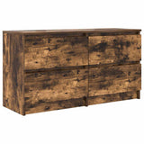 TV Cabinet Smoked Oak 100x35x54 cm Engineered Wood 861800