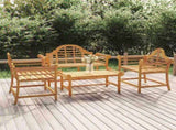 4 Piece Garden Lounge Set Solid Wood Teak 3100779