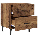 Bedside Cabinet with Drawer 2 pcs Old Wood 40 x 35 x 47.5 cm 884066