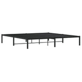Metal Bed Frame without Mattress Black 200x200cm 373662