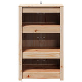 Outdoor Kitchen Cabinet MEPPEL 2 pcs Natural Douglas 3443793