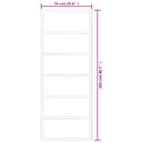 151014 Sliding Door ESG Glass and Aluminium 76x205 cm Black