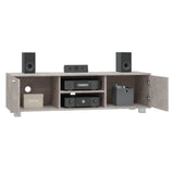 TV Cabinet Concrete Grey 140x40.5x35 cm Engineered Wood 342625