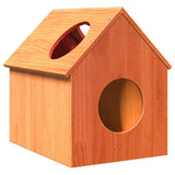 Cat House Wax Brown 41x50x50 cm Solid Wood Pine 859297