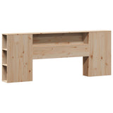 Bookcase Bed without Mattress 180x200cm Super King Solid Wood Pine 3322443