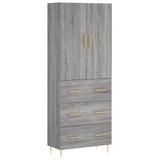 Highboard Grey Sonoma 69.5x34x180 cm Engineered Wood 3195841