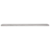 Floating Wall Shelf Concrete Grey 120x23.5x3.8 cm MDF 326606