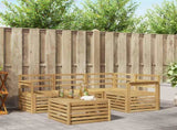 Outdoor Sofa Set 5 pcs White 59 x 59 x 37 cm Solid Acacia Wood 3391779