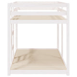 Bunk Bed without Mattress White 90x190 cm Single Solid Wood Pine 3206508