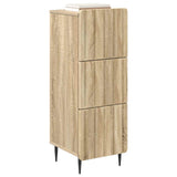 Drawer Cabinet Sonoma Oak 33 x 34.5 x 92 cm Engineered Wood 894387