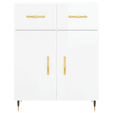 Sideboard High Gloss White 69.5x34x90 cm Engineered Wood 827958