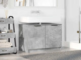 Bathroom Cabinet with Storage Concrete Grey 64.5 x 33.5 x 59 cm 880740