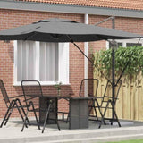 Roma Parasol Anthracite 286 x 284 x 265 cm 42003337