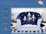 Children Chair Armchair Single Sofa, 50 x 39 x 44cm, for 18M, Blue T3398P347632