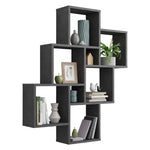 ZNTS FMD Wall-mounted Shelf with 8 Compartments Matera 429425