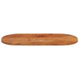 Table Top 120x60x3.8 cm Oval Solid Wood Acacia 370100