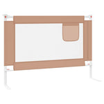 Toddler Safety Bed Rail Taupe 90x25 cm Fabric 10216