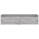 Bed Frame Grey Sonoma Engineered Wood Single Bed Frame 3207355