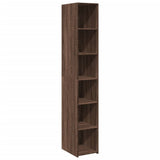 Highboard Brown Oak 30x41x185 cm Engineered Wood 846417