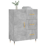 Sideboard Concrete Grey 69.5x34x90 cm Engineered Wood 827896
