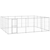 Outdoor Dog Kennel Galvanised Steel 24,2 m 3082319