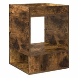 End Table 2 pcs Smoked Oak 40 x 40 x 56 cm Engineered Wood 890953