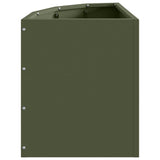 Corner Planter Olive green 30 x 30 x 35 cm Steel 883657