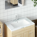 Bathroom Sink White 55.5x37.5x19 cm Rectangular Ceramic 153727