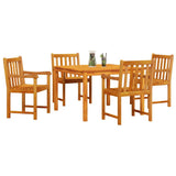 Garden Dining Set 5 pcs Brown Solid Acacia wood 3375646