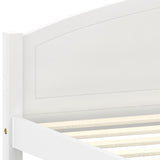 Bed Frame without Mattress White Solid Pine Wood 160x200cm 322035